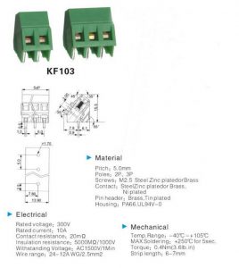 ترمینال kf103 سبز