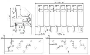 ترمینال kf250 mx250 ترمینال فشاری روبردی