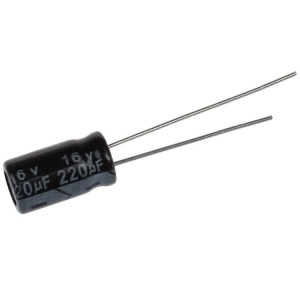 خازن 220 میکرو فاراد 16 ولت خازن الکترولیت