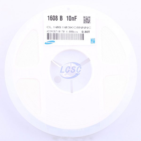 خازن smd خازن اس ام دی خازن 0603 خازن 1608 خازن سرامیکی خازن 10 نانو خازن smd