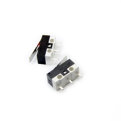 میکروسوئیچ اهرمی ریز مشکی سفید میلیمتر آسانسور MICRO SW میکرو سوئیچ موسی میکروسوئیچ 3 پایه روبردی کوچک میکروسوئیچ مینیاتوری کلید اهرم دار