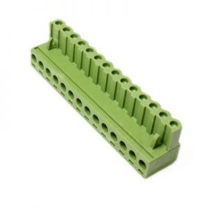 ترمینال فونیکس 14 پین صاف رایت ترمینال کشویی ترمینال نری مادگی سبز کانکتور فونیکس ptr