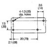 فاصله پایه رله 4 پین رله tra1 g2r-1a