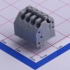 ترمینال فشاری روبردی طوسی رنگ kf250 فاصله پایه 3.5 میلیمتر mx250 ترمینال tbx3502