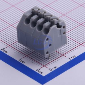ترمینال فشاری روبردی طوسی رنگ kf250 فاصله پایه 3.5 میلیمتر mx250 ترمینال tbx3502
