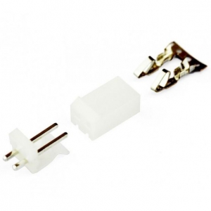 کانکتور پاور 2 پایه کانکتور سفید رنگ روبردی kk سوکت 3.96 نری مادگی سرسیم پین کانکتور پاور دو پین