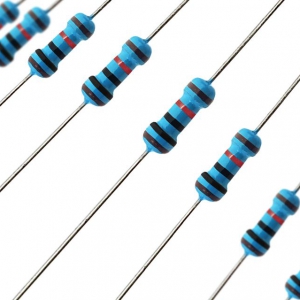 مقاومت 10 کیلو اهم 0.25 وات 1% خطا مقاومت دقیق آبی رنگ مقاومت یک چهارم 1/4 وات یک درصد