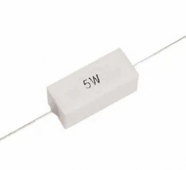 مقاومت 680 اهم 5 وات مقاومت آجری 5 وات مقاومت گچی 5w سفید