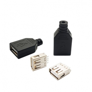 سوکت usb مادگی کاور دار فیش مادگی یو اس بی سرسیم کانکتور usb