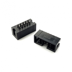 باکس هدر 10 پین 10p سوکت 10 پایه روبردی باکس 2*5 دو 2 در 5 کانکتور مشکی ده پین