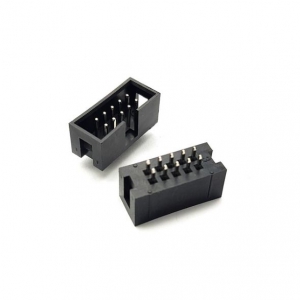 باکس هدر 2x5 باکس هدر 2 در 5 سوکت 5*2 دو در پنج روبردی مشکی کانکتور کابل فلت