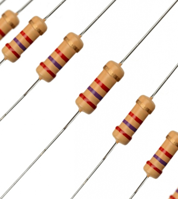 مقاومت 2.7 کیلو اهم 1/2 وات 0.5 وات 0.5w