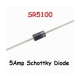 دیود sr5100 دیود شاتکی 100 ولت 5 آمپر